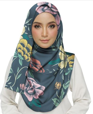 Floral Background Pattern Hijab