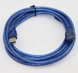 USB EXTENSION MALE TO FEMALE 2.0 3M (CRYSTAL)