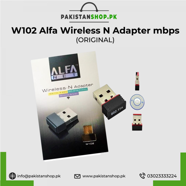 W102 Alfa Wireless N Adapter 150mbps