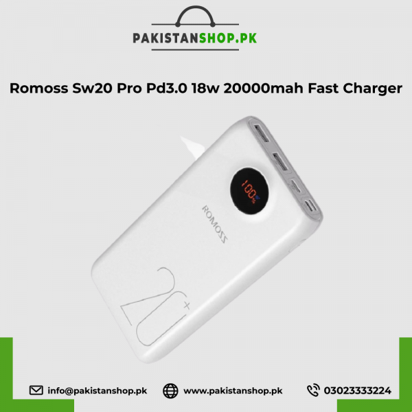 Romoss Sw20 Pro Pd3.0 18w 20000mah Fast Charger